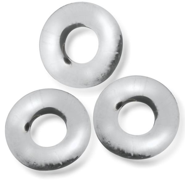 Oxballs Fat Willy 3-pack Jumbo Cockrings Flextpr Clear
