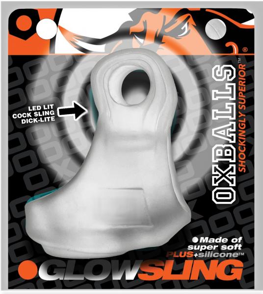 Oxballs Glowsling Cock Sling - Led Clear Ice