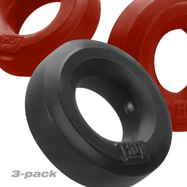 Huj3 3pk C-ring Cherry Multi