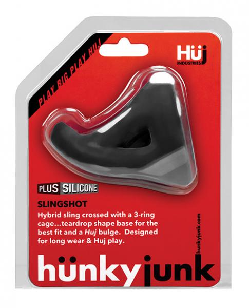 Hunkyjunk Slingshot 3 Ring Teardrop, Tar