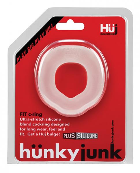 Hunky Junk Fit Ergo Cock Ring Ice Clear