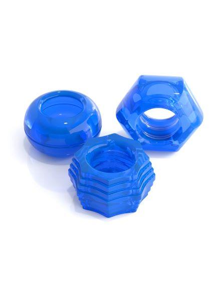 Classix Deluxe Cock Ring Set Blue