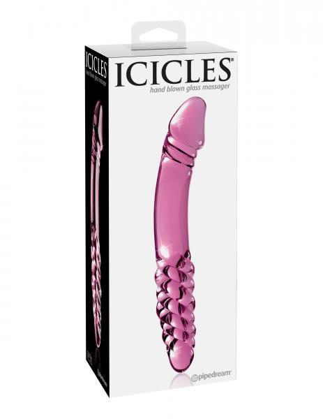 Icicles No 57 Glass Double Dildo Pink