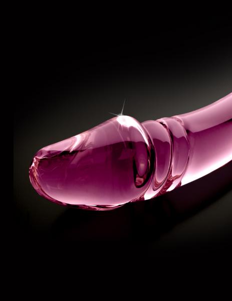 Icicles No 57 Glass Double Dildo Pink