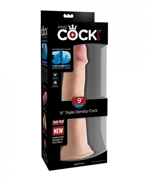 King Cock Triple Density 9 inches Cock Beige Dildo