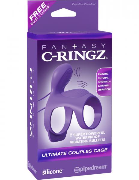Fantasy C-Ringz Ultimate Couples Cage Purple