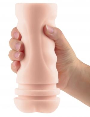 PDX Elite Mega Grip Anal Stroker Beige