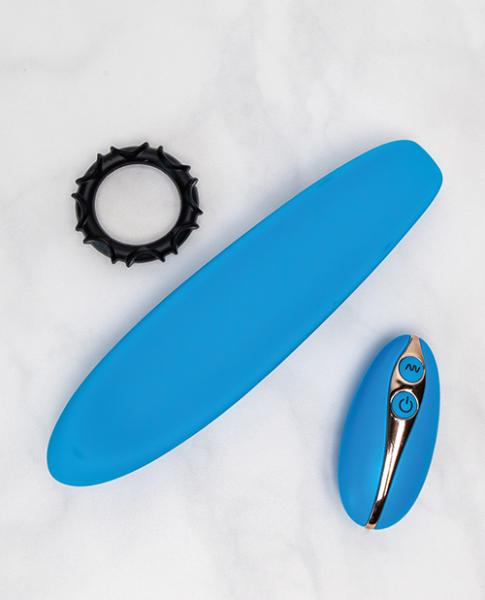 2chooselove The Luvslide Couples Vibrator W/remote - Blue