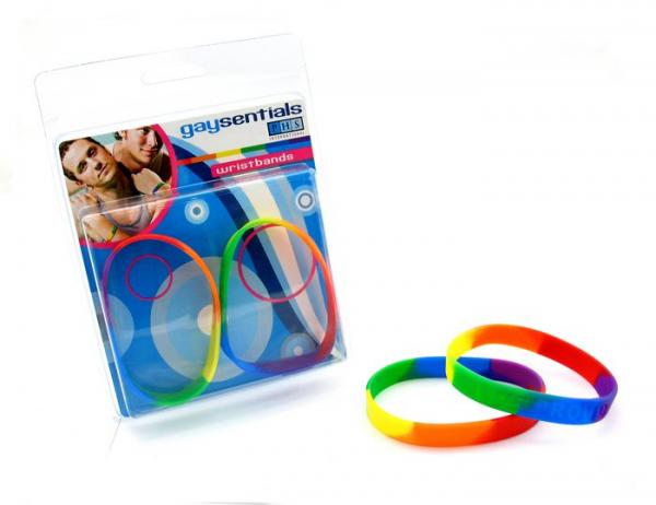 Gaysentials Rainbow Silicone Bracelet Set