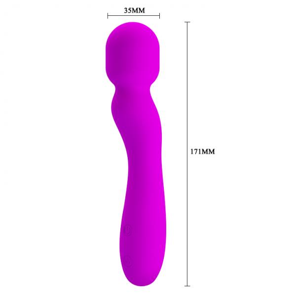 Pretty Love Paul USB Rechargeable Wand Fuchsia