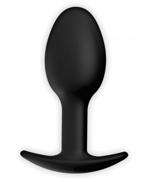 Pretty Love 3.34 inches Silicone Anal Plug with Ball Black
