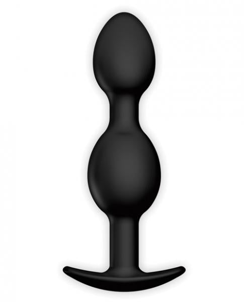Pretty Love 4.05 inches Silicone Anal Plug with Ball Black