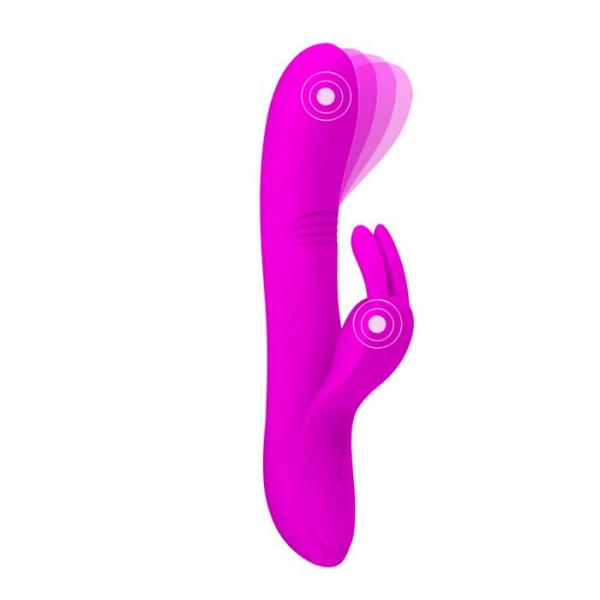 Pretty Love Dylan Bunny Ears Come Hither Rabbit Vibrator Purple