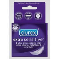 Durex Extra Sensative Lubricated Condoms (3 Pack)