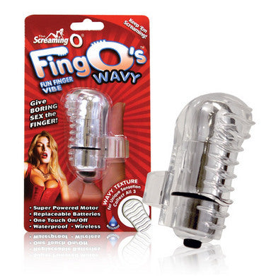 FingO Finger Massager - Clear Wavy