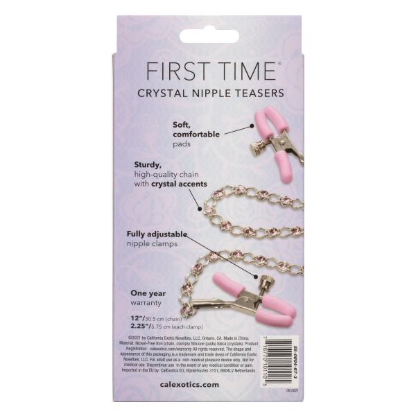 First Time Crystal Nipple Teasers Pink