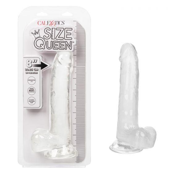 Size Queen 8'' Dildo - Clear
