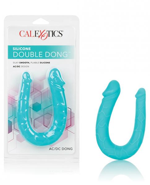 Silicone Double Dong Ac/dc Dong Teal