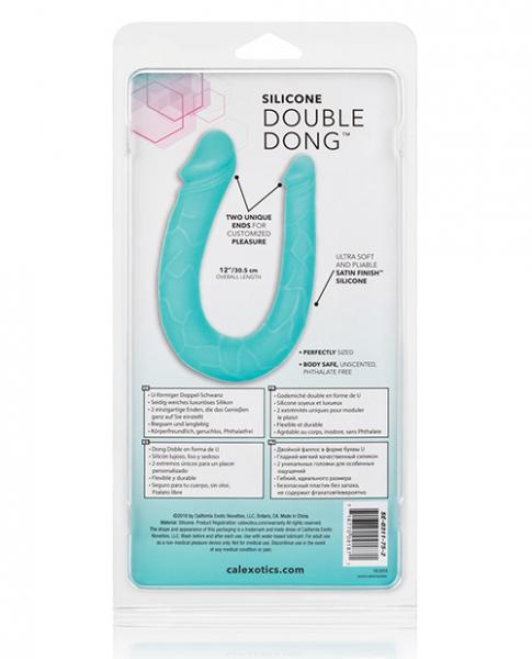 Silicone Double Dong Ac/dc Dong Teal