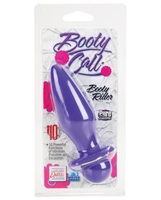 Booty Call Booty Rider Purple Vibrating Butt Plug