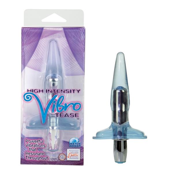 HIGH INTENSITY VIBRO TEASE 375 INCH ICE BLUE