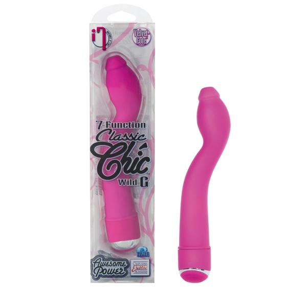 7 Function Classic Chic Wild G Velvet Cote Vibrator Waterproof Pink 6.25 Inch