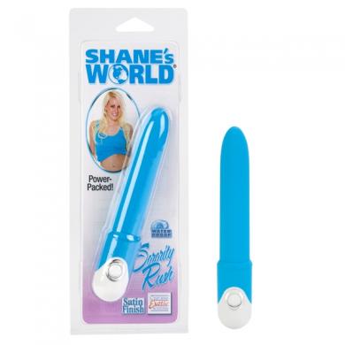 Shanes World Sorority Rush Vibrating Massager Waterproof Blue 4.5 Inches