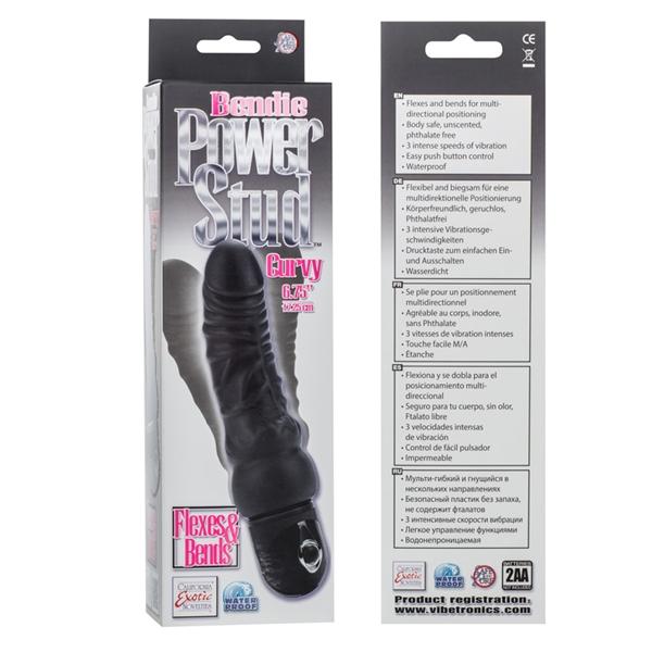 BENDIE POWER STUD CURVY BLACK