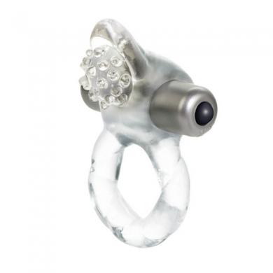 Lovers Delight Nubby With Removable 3 Speed Stimulator Clear