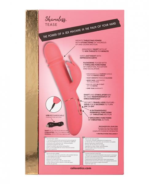 Shameless Tease Pink Rabbit Style Vibrator
