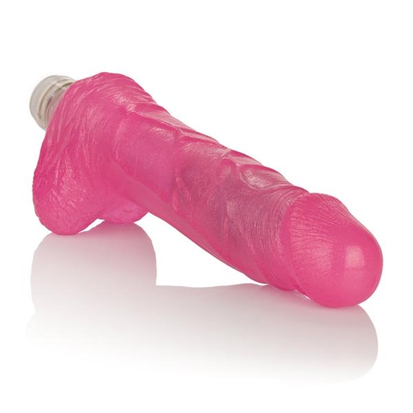 Shanes World Gel Dong with Balls Pink Vibrator