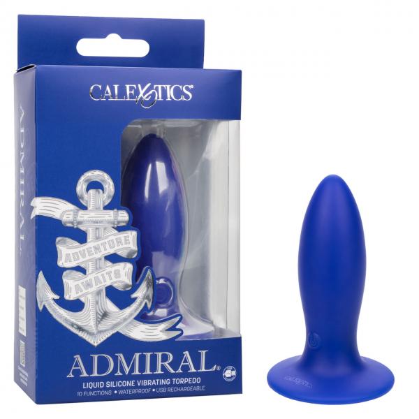 Admiral Liquid Silicone Vibe Torpedo Blu