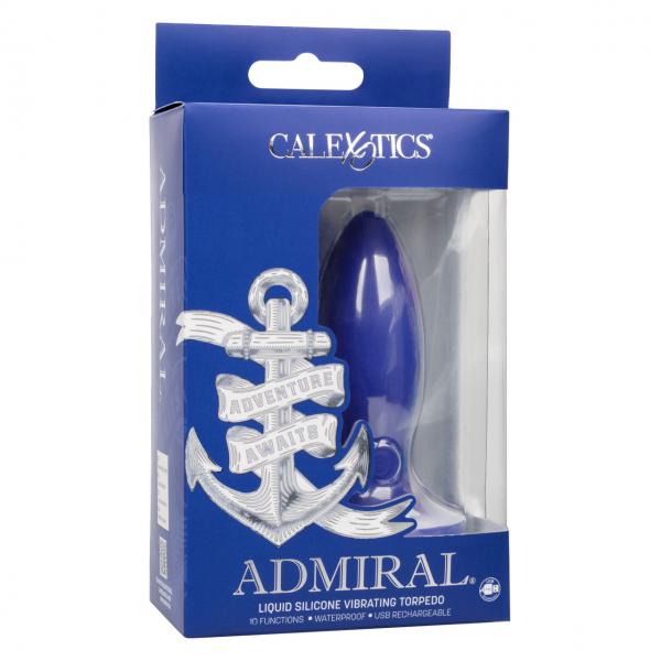 Admiral Liquid Silicone Vibe Torpedo Blu