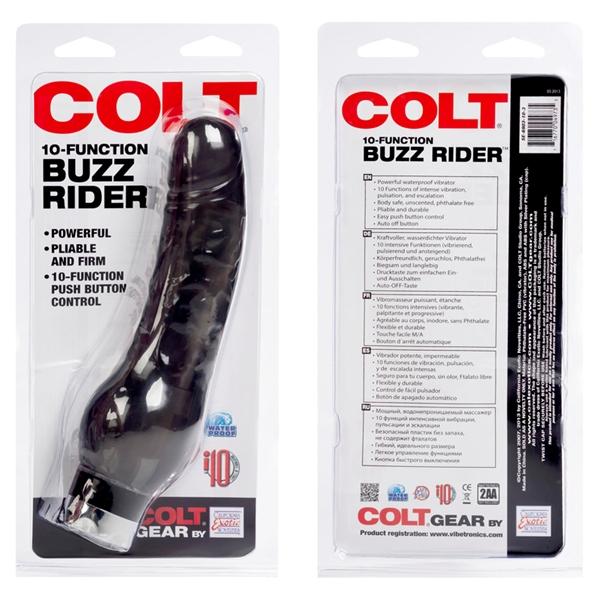 Colot 10 Function Buzz Rider Black Vibrator
