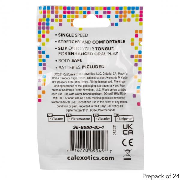 Foil Pk Vibrate Tongue Teaser Clear