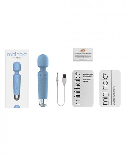 Mini Halo Wireless Wand 20x Silicone Powder Blue