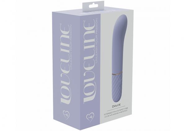 Loveline Dolce 10 Speed Mini-g-spot Vibe Silicone Rechargeable Waterproof Lavender