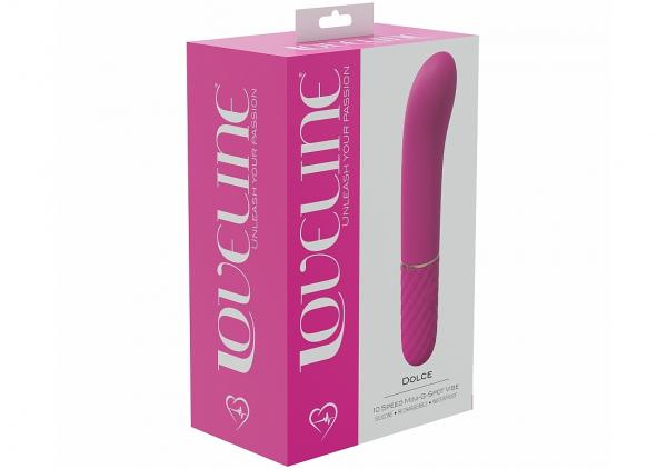 Loveline Dolce 10 Speed Mini-g-spot Vibe Silicone Rechargeable Waterproof Pink