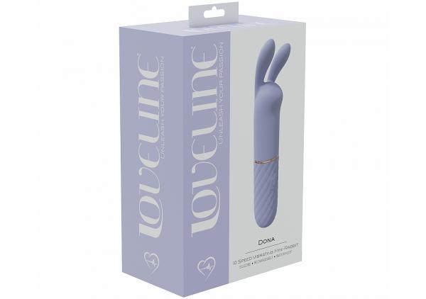 Loveline Dona 10 Speed Vibrating Mini-rabbit Silicone Rechargeable Waterproof Lavender