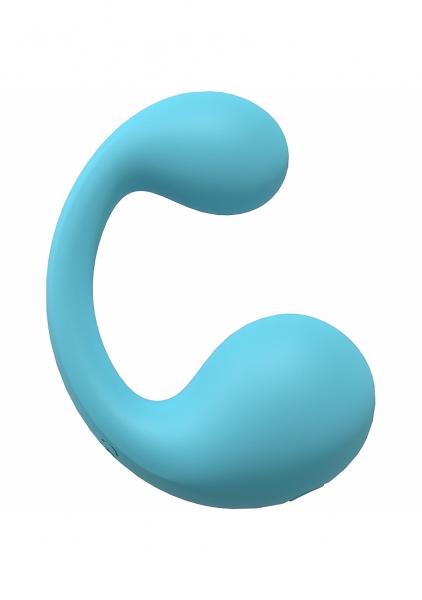 Loveline Playful 10 Speed Dual Motor Vibe Sealed Silicone Rechargeable Submersible Blue