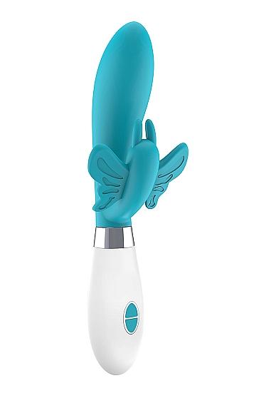 Luna Neon Alexios Ultra-soft Silicone Dual Stimulator Turquoise