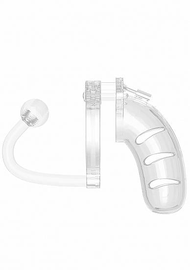 Mancage Chastity Cock Cage With Butt Plug #11 Clear Medium