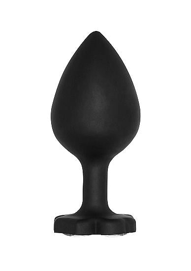 Ouch! Large Lucky Diamond Butt Plug - Black