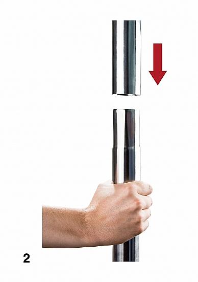 Shots Ouch Dance Pole - Silver
