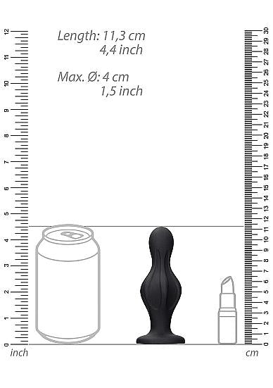 Ouch Diamond Shape Butt Plug Black