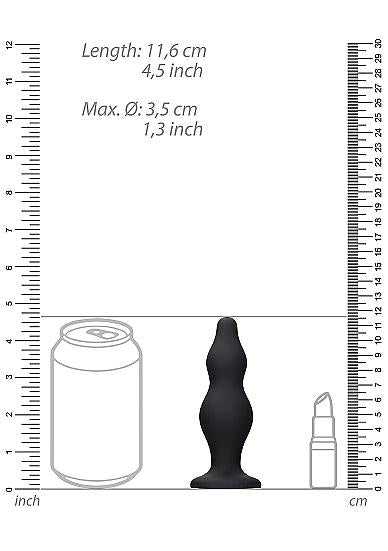 Ouch Bubble Butt Plug Black