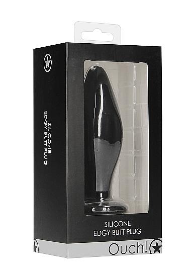Ouch Edgy Butt Plug Black