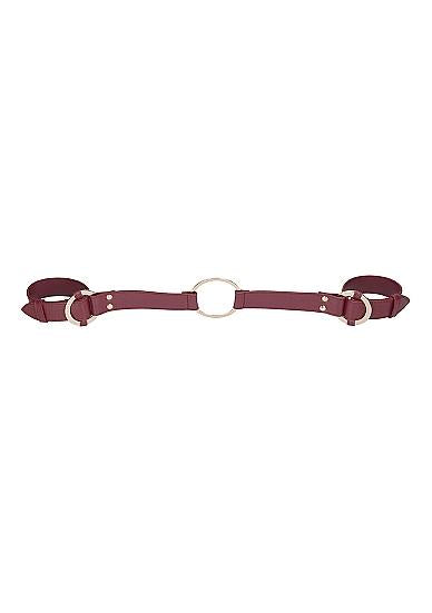 Ouch Halo Handcuff With Connector Burgundy