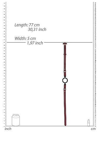 Ouch Halo Silicone Ring Gag Burgundy