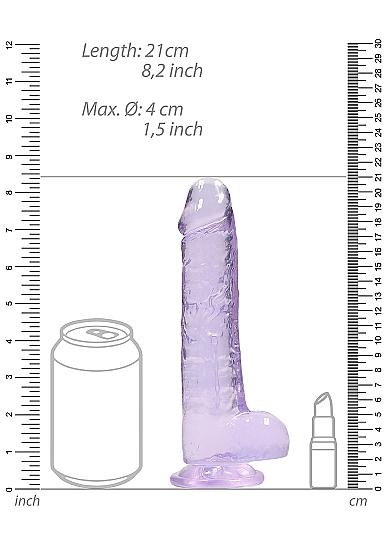 Realrock Realistic Dildo With Balls 8 inches